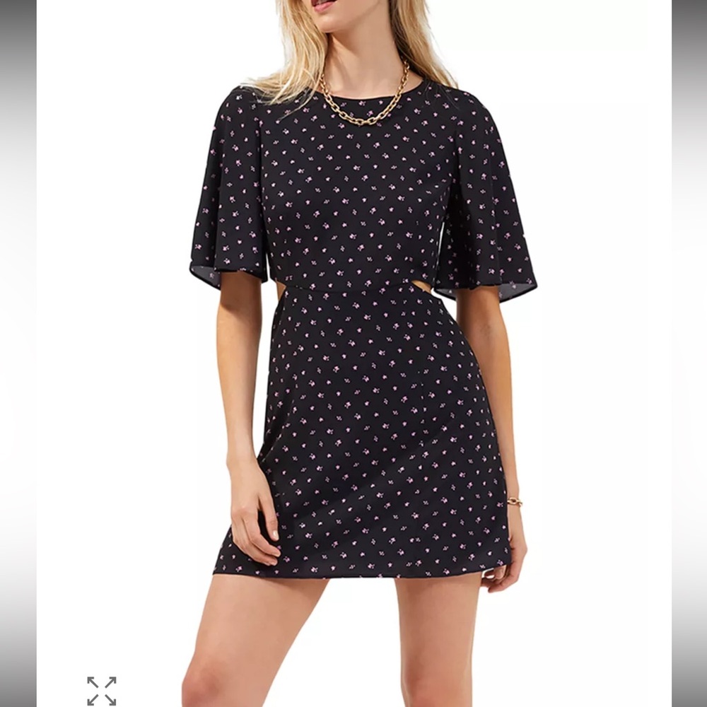 FRENCH CONNECTION Augustine Verona Ditsy Floral Cutout Mini Dress Size 12
